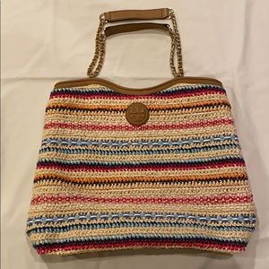 Tory Burch Marion Woven Slouchy Tote